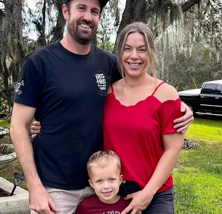 The Hood family — Jason, Kaitlyn, and Carson